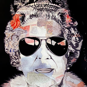 MR. BRAINWASH 'Aviator Queen Elizabeth' (2012) Reproduction Offset Lithograph - Signari Gallery 