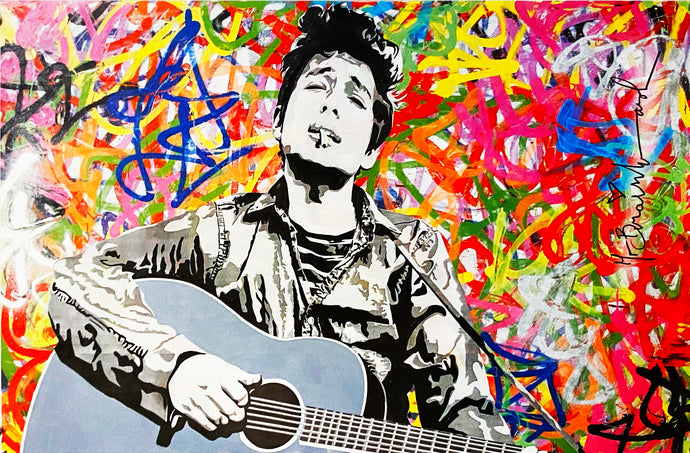 MR. BRAINWASH 'Bob Dylan' (2008) Rare Offset Lithograph Poster