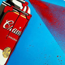 Load image into Gallery viewer, MR. BRAINWASH &#39;Campbell&#39;s Max Spray&#39; (2009-10) Custom Framed Hand-Signed Card + Original Poster