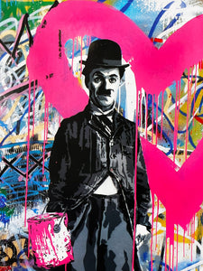 MR. BRAINWASH 'Charlie Chaplin in NY' (2008) Offset Lithograph - Signari Gallery 