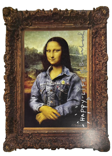 MR. BRAINWASH 'Denim Mona Lisa' (2011) Hand-Signed Offset Poster