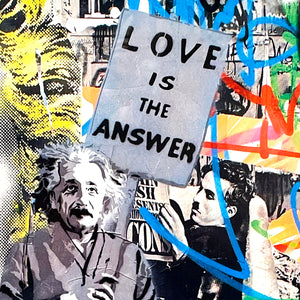 MR. BRAINWASH 'Einstein: Love is the Answer' (2008) Offset Lithograph - Signari Gallery 