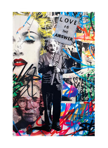 MR. BRAINWASH 'Einstein: Love is the Answer' (2008) Offset Lithograph