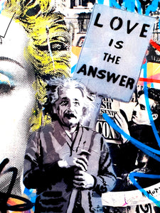 MR. BRAINWASH 'Einstein: Love is the Answer' (2008) Offset Lithograph