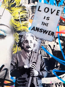 MR. BRAINWASH 'Einstein: Love is the Answer' (2008) Offset Lithograph - Signari Gallery 