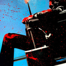 Load image into Gallery viewer, MR. BRAINWASH &#39;Max Spray&#39; + &#39;Follow Your Dreams&#39; (2010-2015) Hand-Signed Photo Framed w/ Original Poster