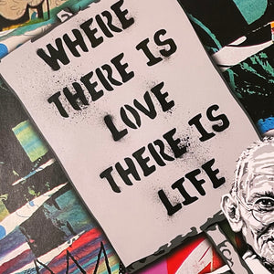 MR. BRAINWASH 'Gandhi: Where There is Love...' (2010) Rare Offset Lithograph Poster