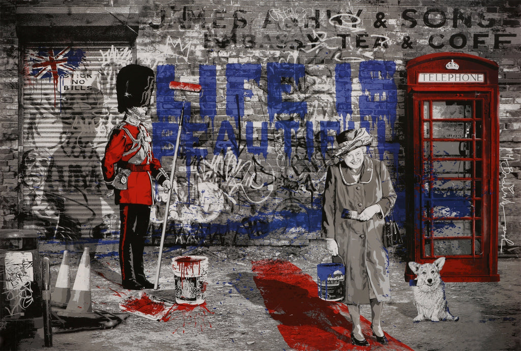 MR. BRAINWASH 'Jubilation (Life is Beautiful)' (2012) RARE Offset Lithograph Poster