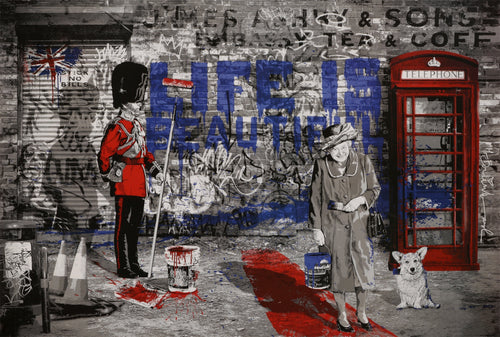 MR. BRAINWASH 'Jubilation (Life is Beautiful)' (2012) RARE Offset Lithograph Poster