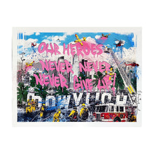 Load image into Gallery viewer, MR. BRAINWASH &#39;LA Heroes&#39; (2025) RARE Hand-Signed Tribute Print