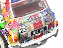 Load image into Gallery viewer, MR. BRAINWASH x Matchbox 'Austin Mini Cooper S' (2024) 1:64 Scale Car + Display - Signari Gallery 