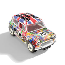 Load image into Gallery viewer, MR. BRAINWASH x Matchbox 'Austin Mini Cooper S' (2024) 1:64 Scale Car + Display - Signari Gallery 