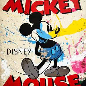 MR. BRAINWASH 'Disney: Mickey Mouse' (2025) Hand-Signed Offset Poster