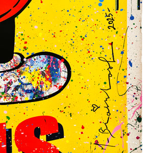 MR. BRAINWASH 'Never, Never, Never Give Up' (2025) Hand-Signed Offset Poster