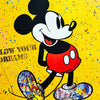 MR. BRAINWASH 'Never, Never, Never Give Up' (2025) Hand-Signed Offset Poster