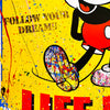 MR. BRAINWASH 'Never, Never, Never Give Up' (2025) Hand-Signed Offset Poster