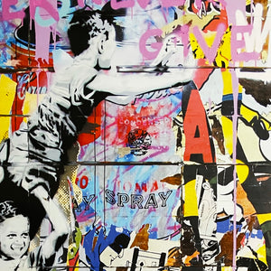 MR. BRAINWASH 'Never Give Up' (2011) Offset Lithograph Poster