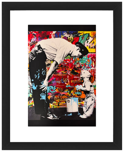 MR. BRAINWASH 'Not Guilty (All American)' (2011) Original Framed Postcard