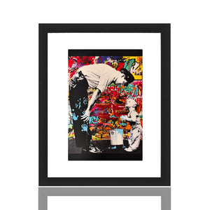 MR. BRAINWASH 'Not Guilty (All American)' (2011) Original Framed Postcard