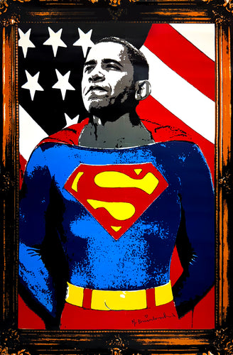 MR. BRAINWASH 'Obama Superman' (2012) Offset Lithograph