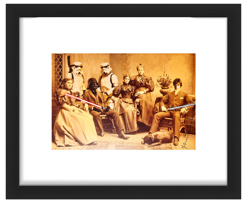 MR. BRAINWASH 'Star Wars Reunion' (2009) Original Framed Postcard