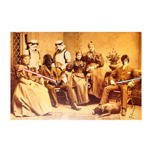 Load image into Gallery viewer, MR. BRAINWASH &#39;Star Wars Reunion&#39; (2009) Original Framed Postcard