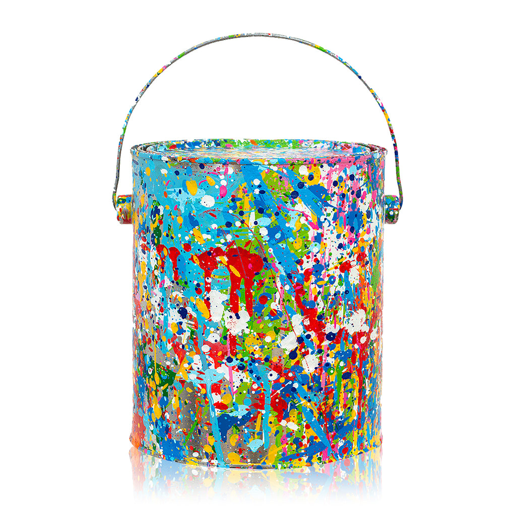 MR. BRAINWASH 'Splash Bucket' (2023) Hand-Painted Paint Bucket