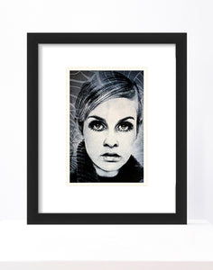 MR. BRAINWASH 'Twiggy' (2010) Original (framed) 'Icons' Show Card