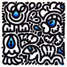 Load image into Gallery viewer, MR. DOODLE 'Colour Pops: Blue Pop' (2026) Timed Edition Gicleé Print