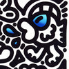 MR. DOODLE 'Colour Pops: Blue Pop' (2026) Timed Edition Gicleé Print