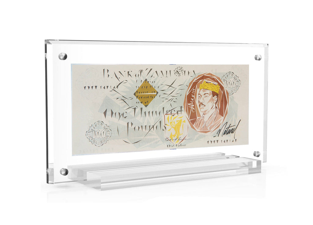 NATUREL 'Zamunda 100 Pound Note' (2021) Archival Pigment Print + Display (AP) - Signari Gallery 