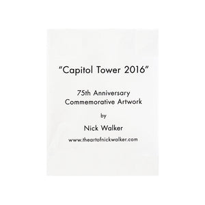 NICK WALKER 'Capitol Records Tower' (2016) 75th Anniversary Giclee Print