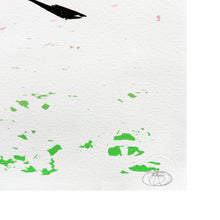 Load image into Gallery viewer, NICK WALKER 'Love Bats' (2021) RARE Screen Print (pink-green) - Signari Gallery 
