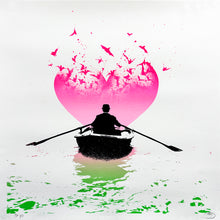 Load image into Gallery viewer, NICK WALKER 'Love Bats' (2021) RARE Screen Print (pink-green) - Signari Gallery 