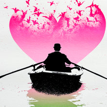 Load image into Gallery viewer, NICK WALKER 'Love Bats' (2021) RARE Screen Print (pink-green) - Signari Gallery 
