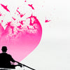 NICK WALKER 'Love Bats' (2021) RARE Screen Print (pink-green) - Signari Gallery 