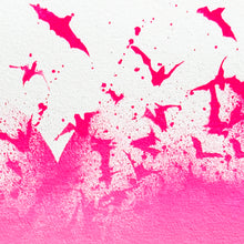 Load image into Gallery viewer, NICK WALKER 'Love Bats' (2021) RARE Screen Print (pink-green) - Signari Gallery 