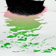 Load image into Gallery viewer, NICK WALKER 'Love Bats' (2021) RARE Screen Print (pink-green) - Signari Gallery 