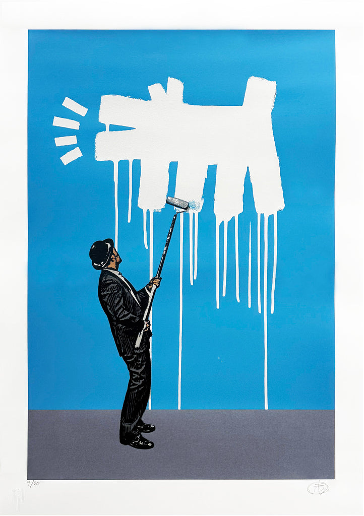 NICK WALKER 'Raining Barking Dog' (2023) Haring-Tribute Screen Print - Signari Gallery 