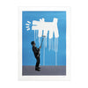 NICK WALKER 'Raining Barking Dog' (2023) Haring-Tribute Screen Print - Signari Gallery 