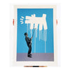 NICK WALKER 'Raining Barking Dog' (2023) Haring-Tribute Screen Print - Signari Gallery 