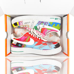 NIKE 'Air Force 1: Flyleather (Ruohan Wang Ed.)' (2020) QS Release Sneakers w/Box