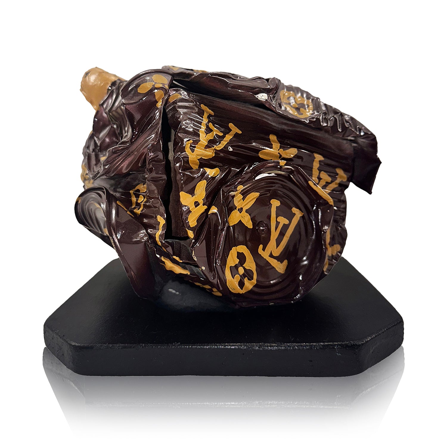 Crushed Louis Vuitton Handbag - Norman Gekko - Sculptures & Carvings, Humor  & Satire, Political - ArtPal