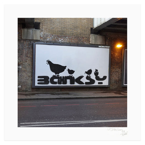 NOT BANKSY x L-13 'Sh*tism in Context: Chicken Feces' (2024) Archival Pigment Print