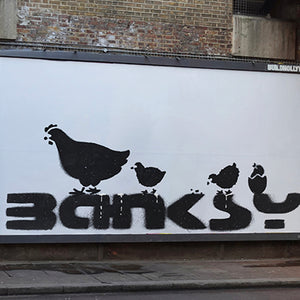 NOT BANKSY x L-13 'Sh*tism in Context: Chicken Feces' (2024) Archival Pigment Print