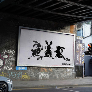 NOT BANKSY x L-13 'Sh*tism in Context: Rabbit Pellets' (2024) Archival Pigment Print