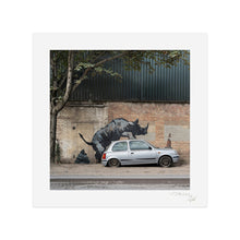 Load image into Gallery viewer, NOT BANKSY x L-13 &#39;Sh*tism in Context: Rhino Turd&#39; (2024) Archival Pigment Print