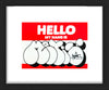 NUNO VIEGAS 'Metis Throwie' (2022) "Hello..." Framed Sticker