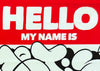 NUNO VIEGAS 'Metis Throwie' (2024) "Hello..." Framed Sticker