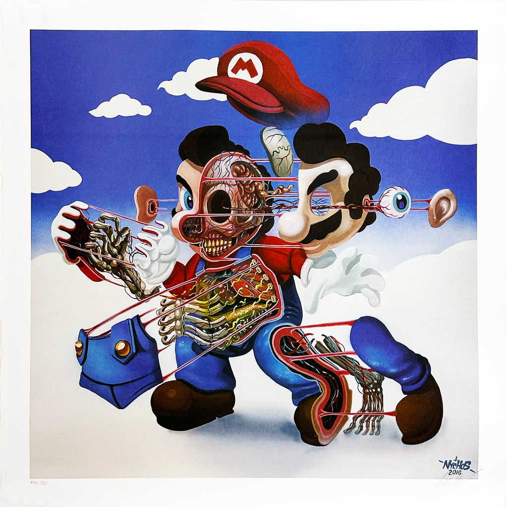 NYCHOS 'Dissection of Super Mario' Giclée Print - Signari Gallery 